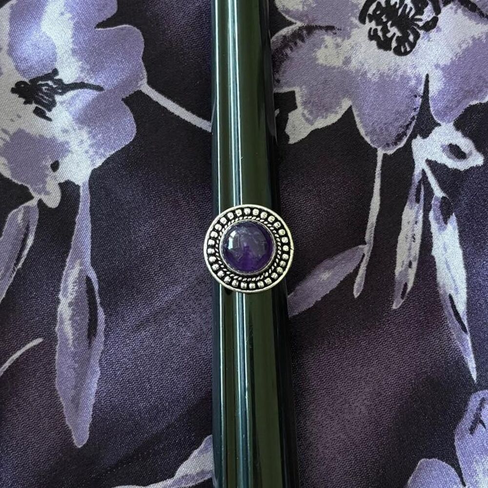 Genuine Amethyst Purple Ring